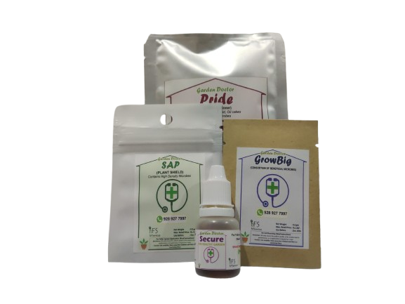 Combo 3 Small: Pride, GrowBig, SAP & Secure (for up to 12 plants)