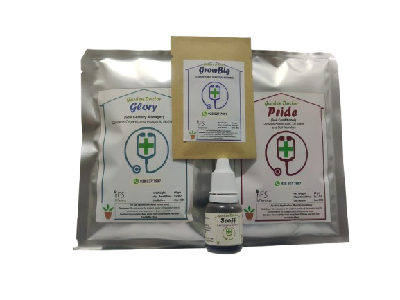 Combo 1 Small: Glory, Pride, GrowBig & Scoff (for up to 12 plants)