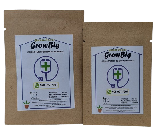 GrowBig (1.50 gm) - Unlock Plant Nutrition with Microbial Magic Shipping free